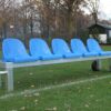 Reservebanken Light 20 Reservebank voetbal aluminium met kuipstoeltjes